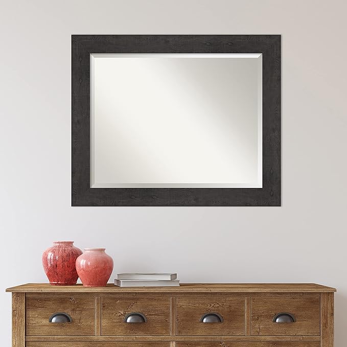 Amanti Art Brown Bathroom Mirror - Image 6