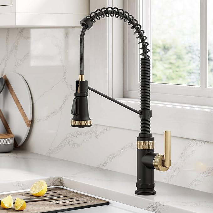KRAUS Allyn Commercial Style 2-Function Single Handle Pull Down Kitchen Faucet by KRAUS