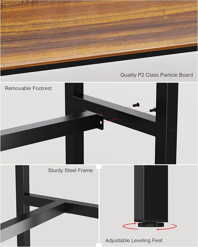 Teraves Bar Table, Bar Height Pub Table, Counter Height Table - Image 4