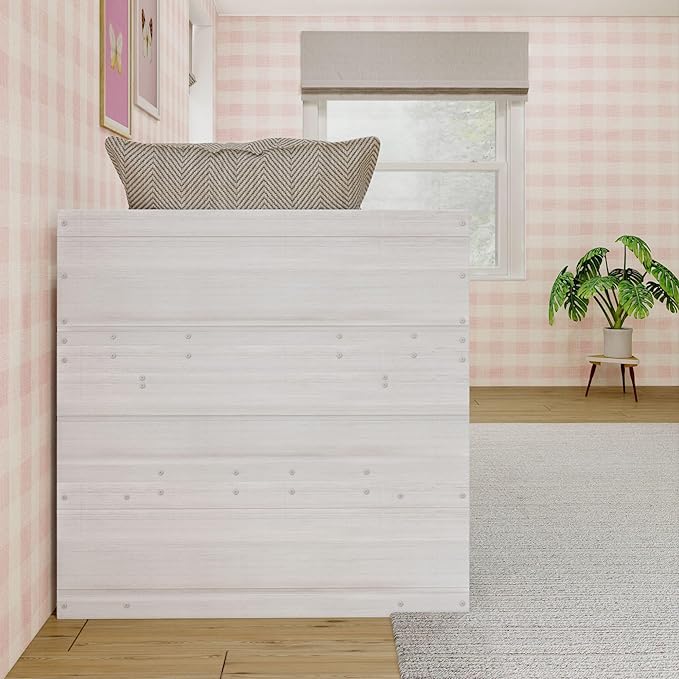 Max & Lily Modern Farmhouse Low Loft Bed, Twin Bed Frame - Image 5