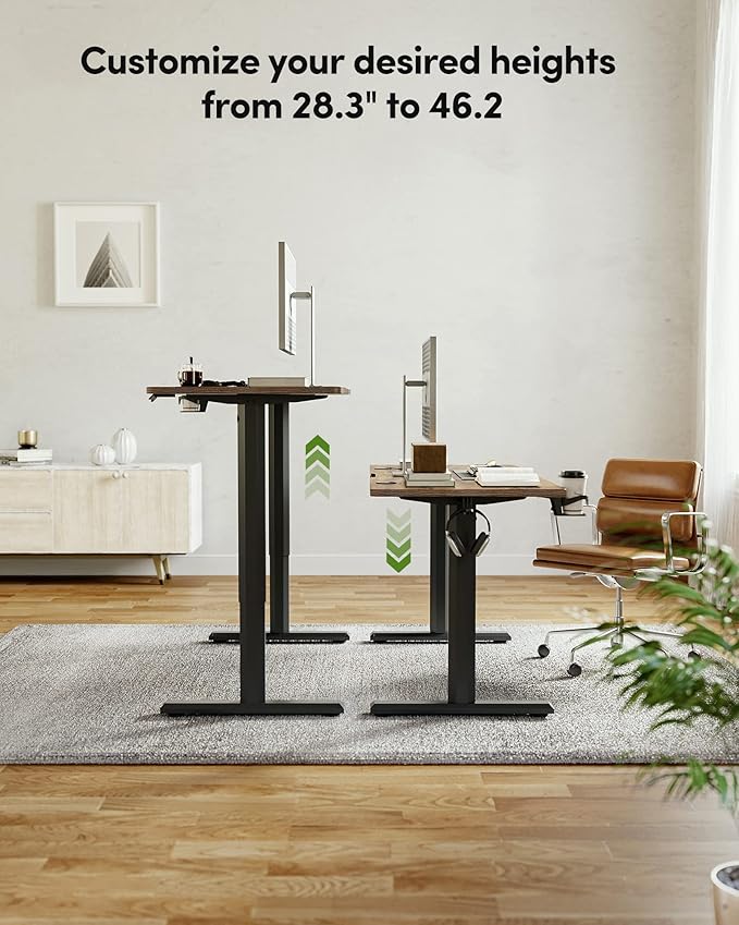 BANTI 55"x24" Standing Desk, Electric Stand up Height Adjustable Home Office - Image 5