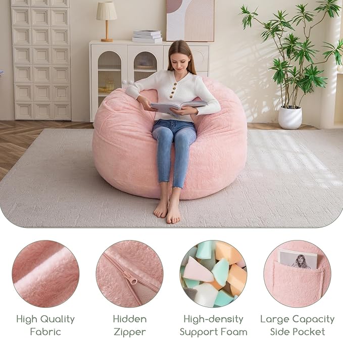 HIGOGOGO Giant Bean Bag Chair Bed - Image 3