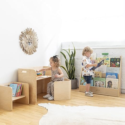 ECR4Kids Bentwood Multipurpose Table and Chair Set, Kids Furniture - Image 8