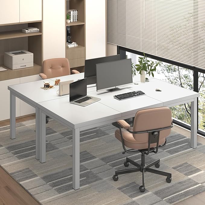 63 Inch Large Computer Desk, Home Office Desk, Modern Desk Table - Image 7