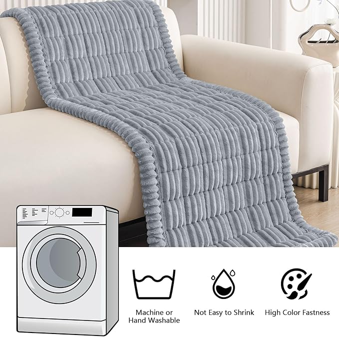 Smiry Couch Cover for Dogs Washable, Non Slip Fuzzy Pet Couch Covers for 3 - Image 5
