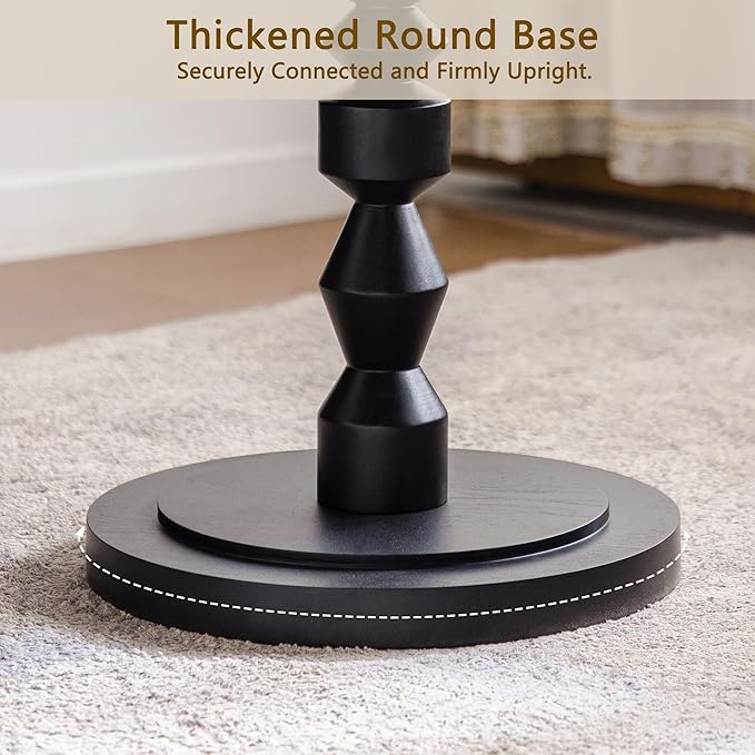 Wood Emd Table, Modern Round Side Table - Image 8