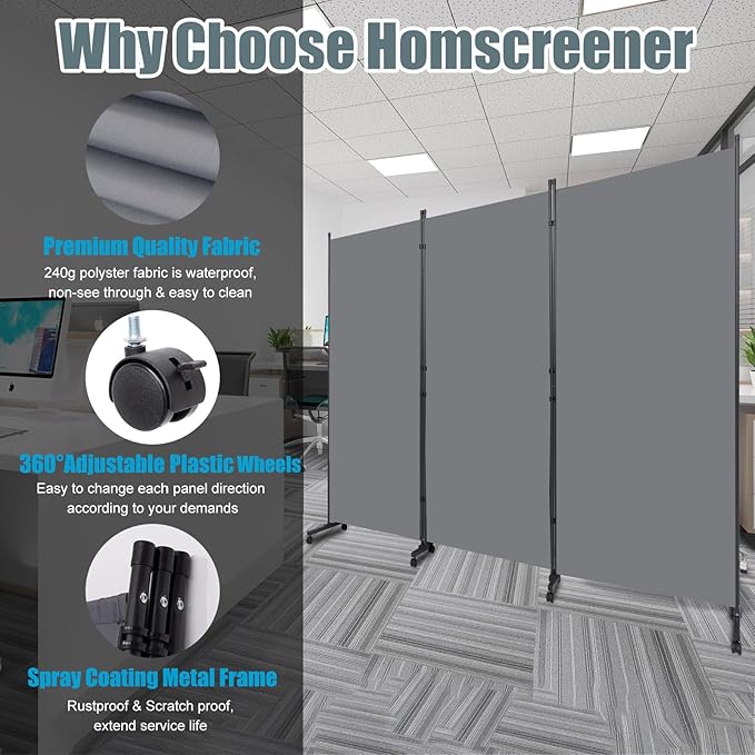 Room Divider Folding Privacy Screens - Image 2