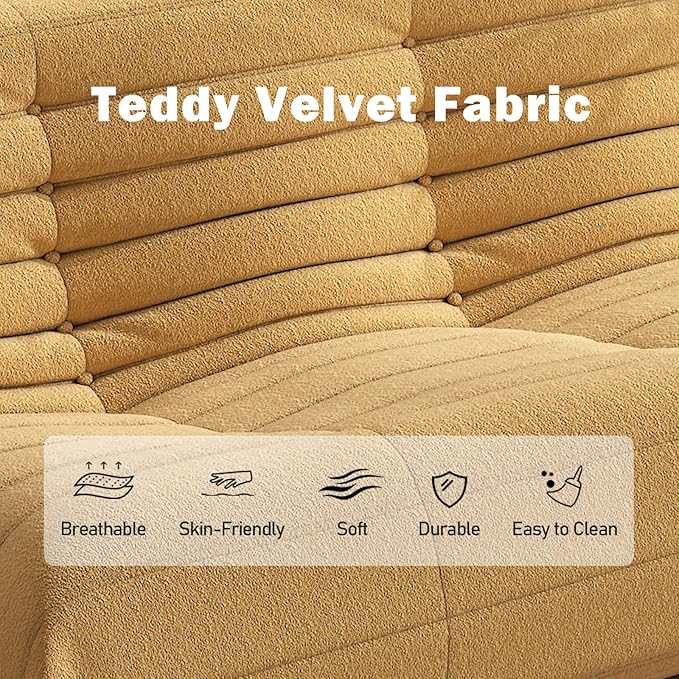 Big Bean Bag Chairs for Adults, 3 Seater Large Bean Bag Chair Sofa, Fireside - Image 6