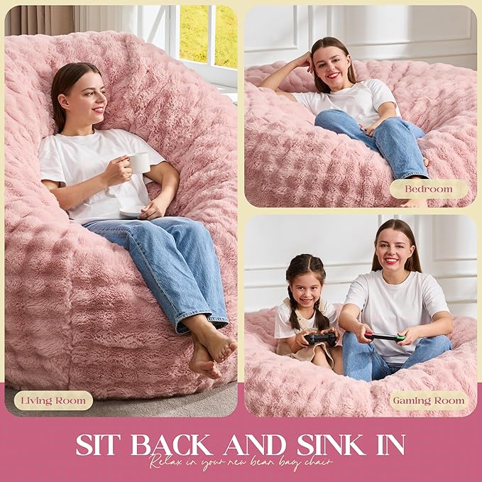Hobestluk Bean Bag Chairs Beanbag Chair - Image 5