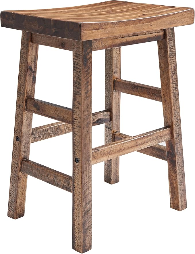 Alaterre Furniture Durango 26-Inch Tall Industrial Wood Counter-Height Stool - Image 8