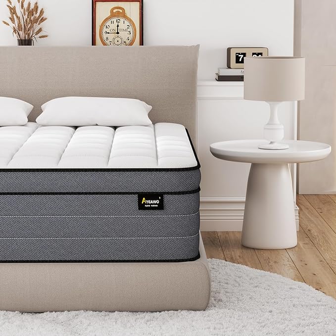 Queen Mattress 14 Inch, Queen Size Mattresses in a Box, Superior Hybrid Bed - Image 2