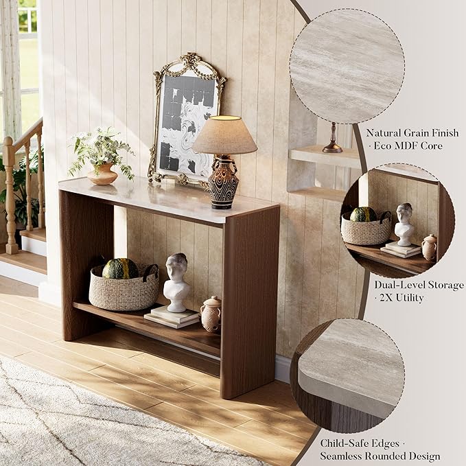 COSIEST 43.3" Farmhouse Console Table - Image 4
