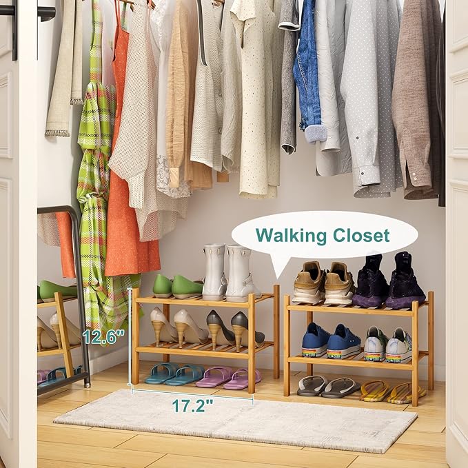 Small Shoe Rack, 2-Tier Shoe Rack - Image 4