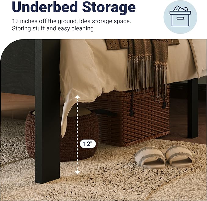 Allewie Twin Size Platform Bed Frame - Image 5