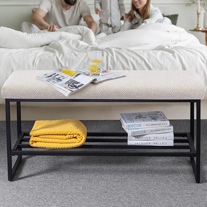 Zesthouse Upholstered Shoe Bench Entryway by Zesthouse