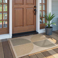 Lahome Rainbow Front Door Mat, Farmhouse Neutral Non Slip Non Shedding by Lahome