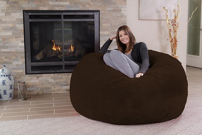 Chill Sack Bean Bag Chair: Giant 5' Memory Foam Furniture Bean Bag - Image 2