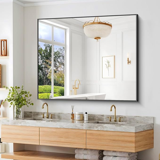 BONEWEI Bathroom Mirror, 40x48 inch Bathroom Mirrors - Image 2