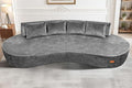 Homguava 104'' Modular Sectional Sofa, Curved Modern Sofa by Homguava