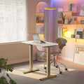 HUANUO 32" Small Electric Standing Desk Adjustable Height, 4 Memory Height by HUANUO