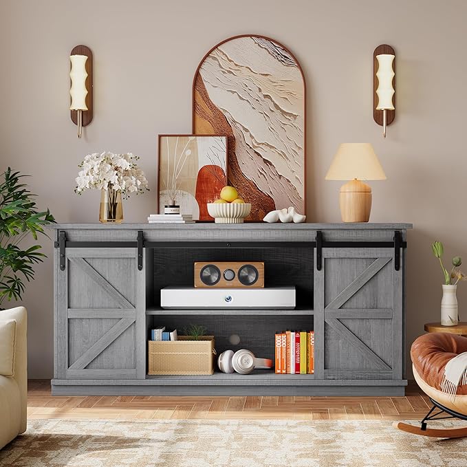 YESHOMY TV Stand for Televisions up to 65 Inchs, - Image 3