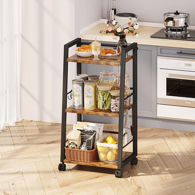 3 Tier Kitchen Storage Cart - Image 5