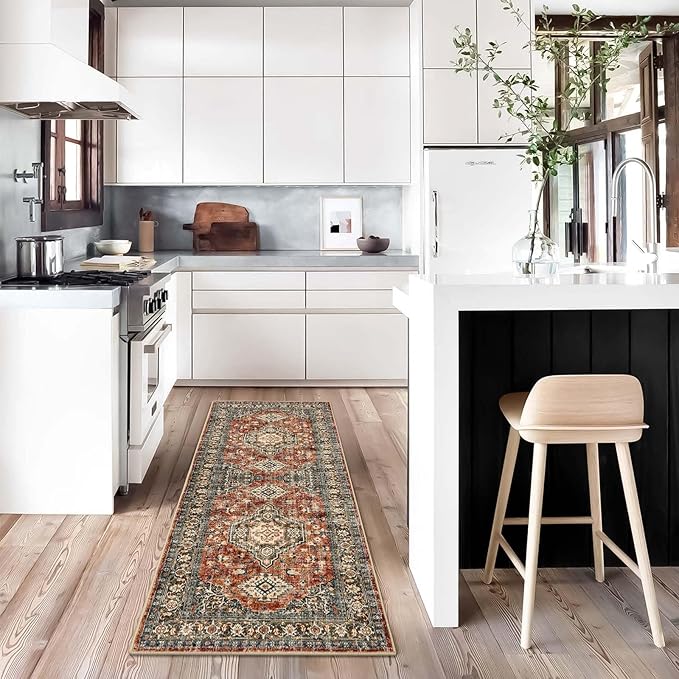 Lahome Oriental Washable Kitchen Runner Rug, 2x6 Carpet Runners - Image 3