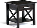 SIMPLIHOME Kitchener SOLID WOOD 21 inch Wide Square Contemporary End Side Table by SimpliHome