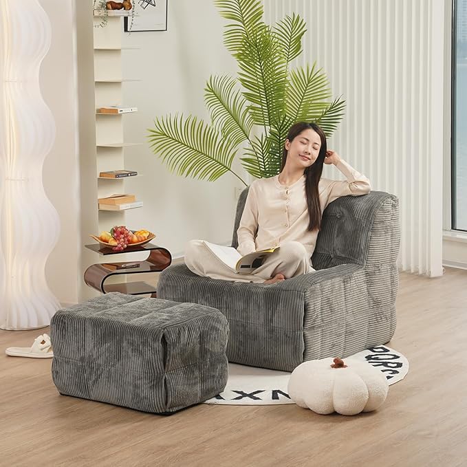 N&V CUBICUS Sofa, Single Seated Foam Sofa, Armless Floor Sofa, All New Hybrid - Image 3
