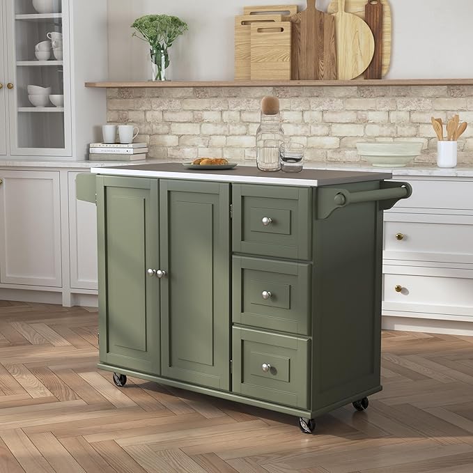 homestyles Mobile Kitchen Island Cart - Image 4