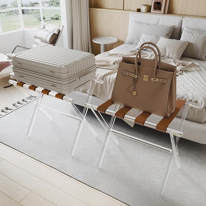 Sumerflos Acrylic Luggage Rack for Guest Room - Image 6