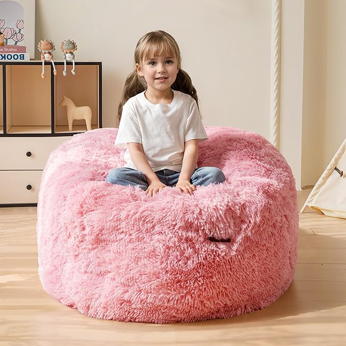 MAXYOYO Kids Bean Bag Chair, Stuffed Faux Fur Bean Bag by MAXYOYO