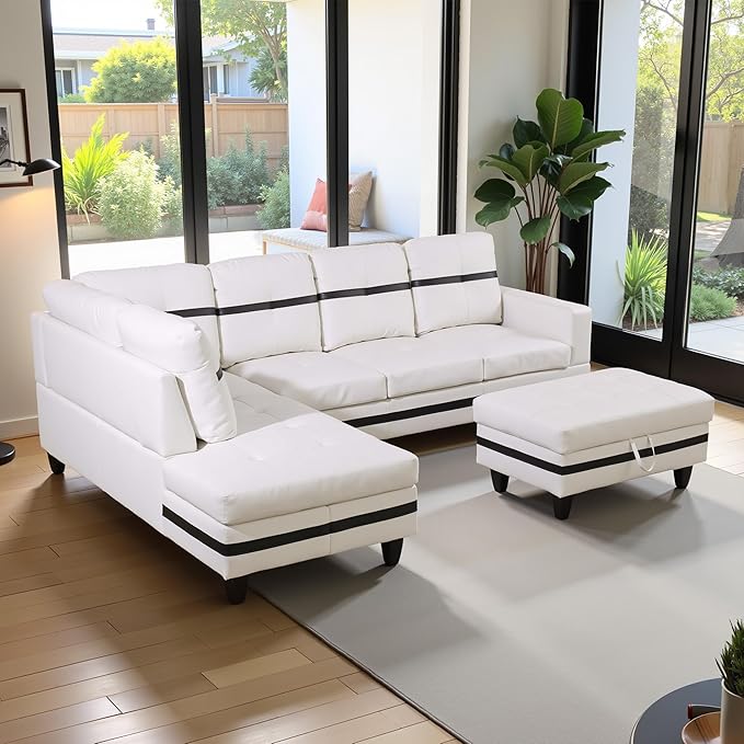 103.5" Oversized Sectional Couch, L Shaped Couch - Image 3