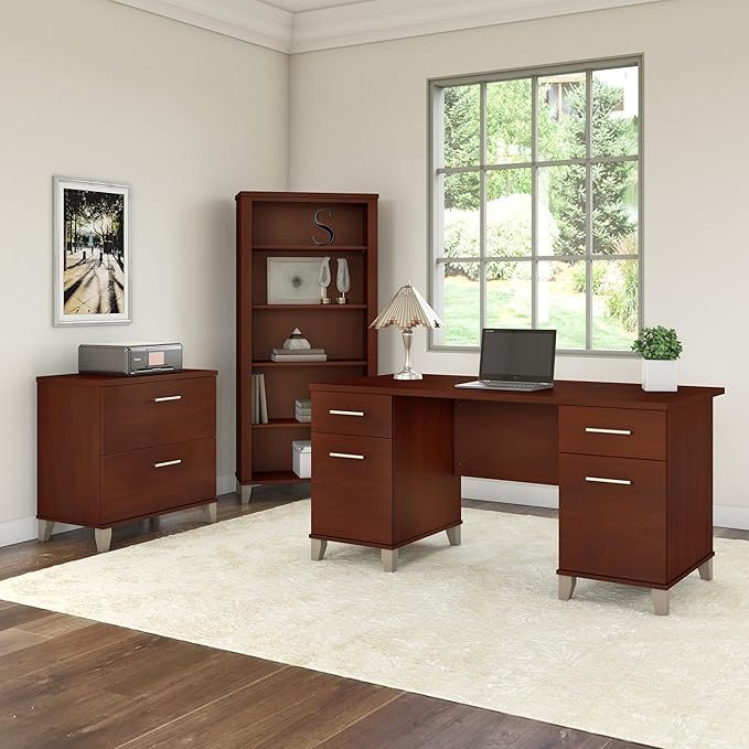 Bush Furniture WC81765 Bookcase, Large Book Living Room, Home Office, or - Image 4