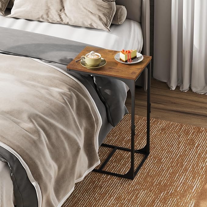 WLIVE C-Shaped End Table Set of 2, Small Couch Side Tables - Image 5