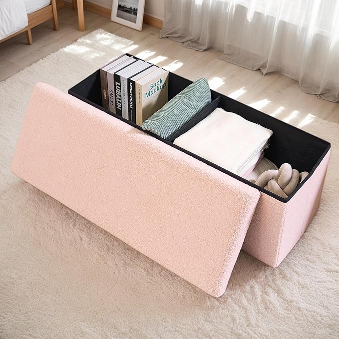 43 Inches Storage Ottoman Bench - Image 6