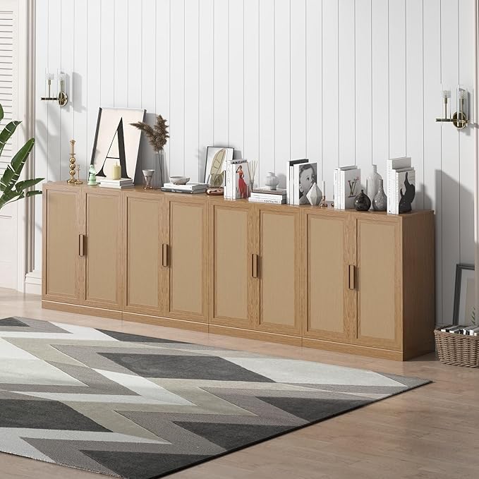 Buffet Cabinet, 4-Doors Sideboard Cabinet - Image 6