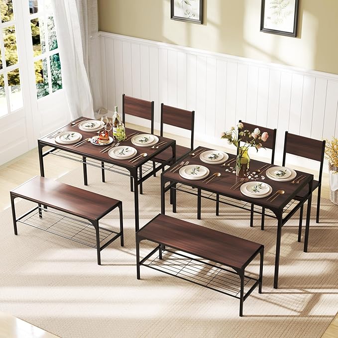 Giantex Dining Table Set for 4, Kitchen Table - Image 7