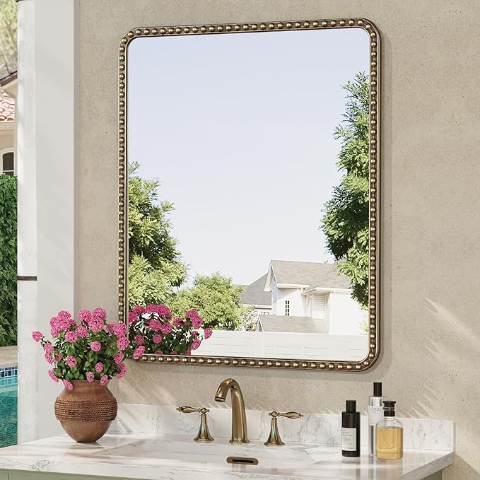 30"x36" Antique Brass Mirror - Image 8