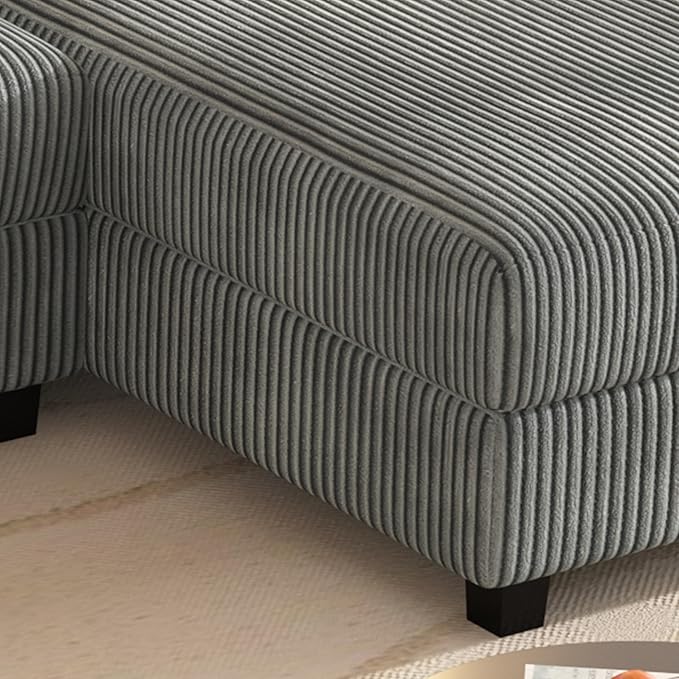 99" Symmetrical U Shaped Reversible Modular Sectional Sofa, Convertible Sofa - Image 9