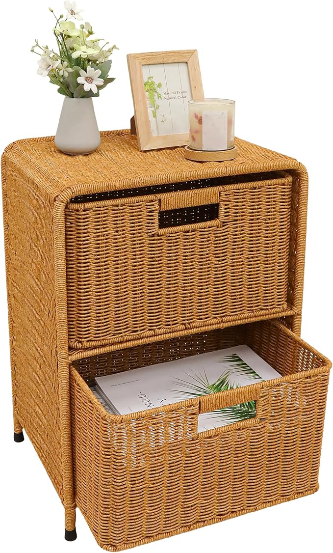 myHomeBody Wicker Nightstand by myHomeBody