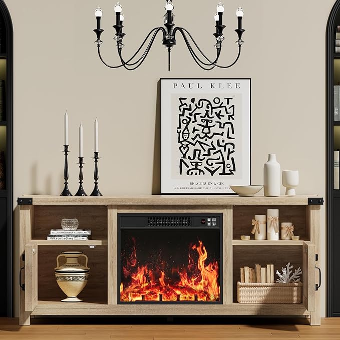 YESHOMY Fireplace TV Stand - Image 2