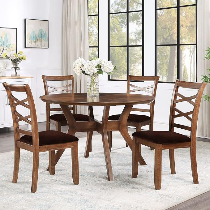 Smiry Velvet Seat Covers for Dining Room Chair Set of 6, Stretch Fit Removable - Image 8