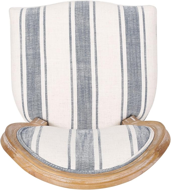Christopher Knight Home Phinnaeus Dining Chair Set, Dark Blue Stripes + Light - Image 9