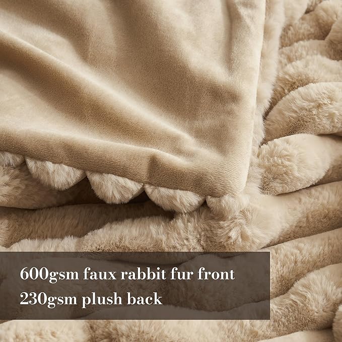 Amélie Home Faux Fur Throw Blanket - Image 3