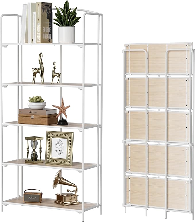 Crofy No Assembly Folding Bookshelf by CrofyLLC