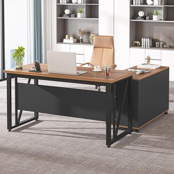 Tribesigns 55-Inch Executive Computer Desk - Image 5