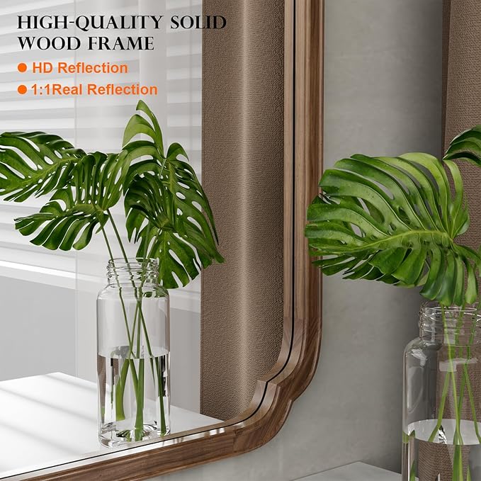 WallBeyond Wood Bathroom Mirror - Image 5