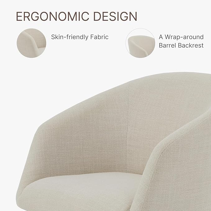 Swivel Dining Chairs Modern Accent Armchair Side Deskchair - Image 6