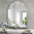Brightify Arched Mirror, Arched Wall Mirror, 24 x 32 Inch Silver Arch Mirror by Brightify